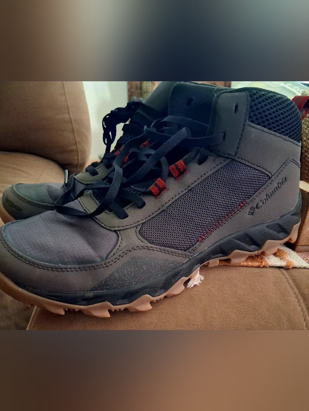 Columbia Men's Flow Centre Shoes In Gray, Trail Sneakers Size 8